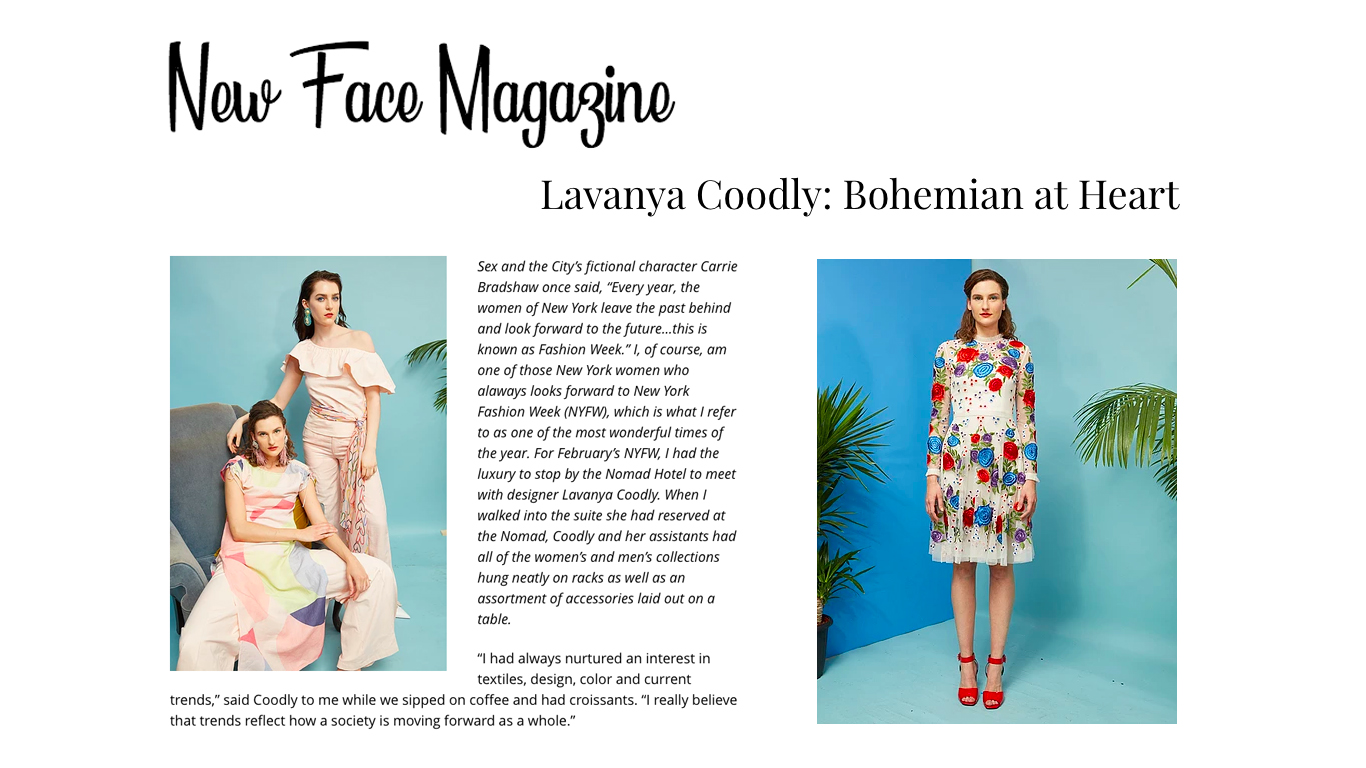 Interview with New Face Magazine